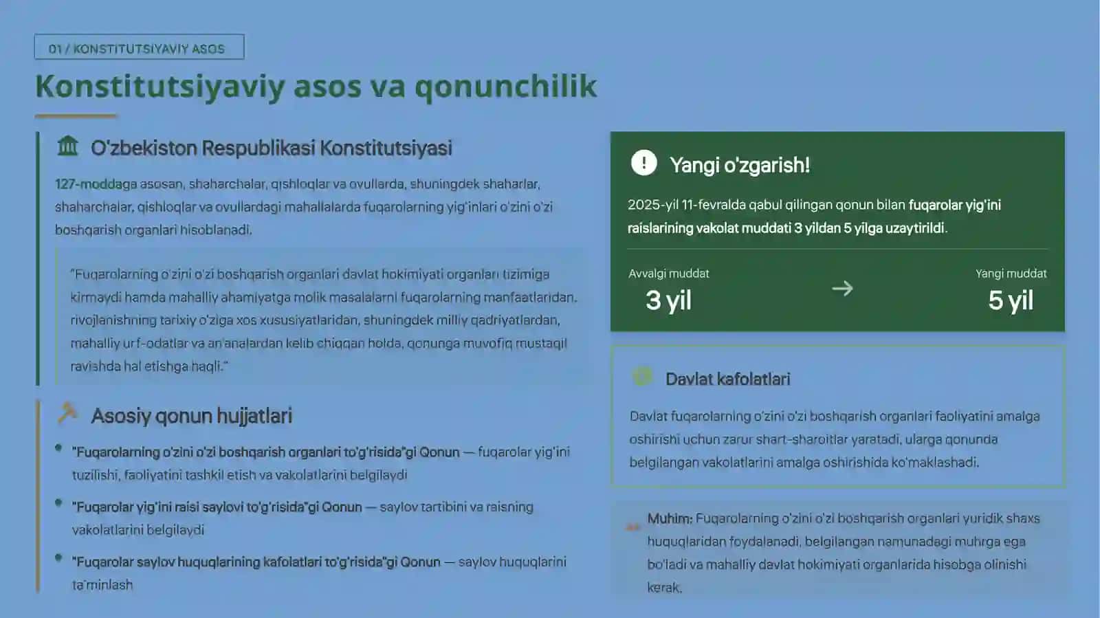 Fuqarolar yig'ini organlarining faoliyatini tashkil etish 3