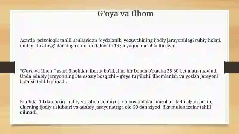 G'oya va Ilhom 3