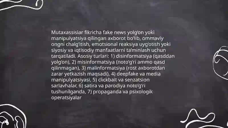 Fake News haqida mutaxassislar nima deydi 3