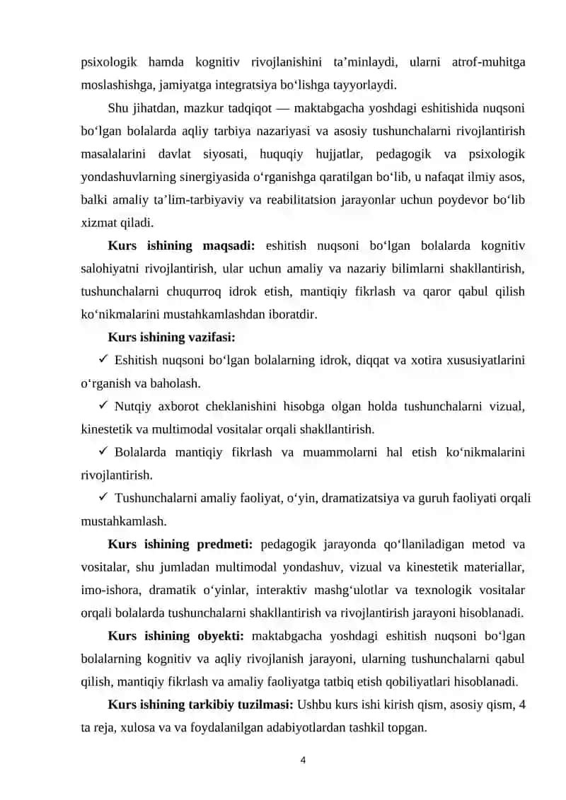 Maktabgacha yoshdagi eshitishida nuqsoni boʻlgan bolalarda aqliy tarbiya nazariyasi va asosiy tushunchalarni rivojlantirish 3