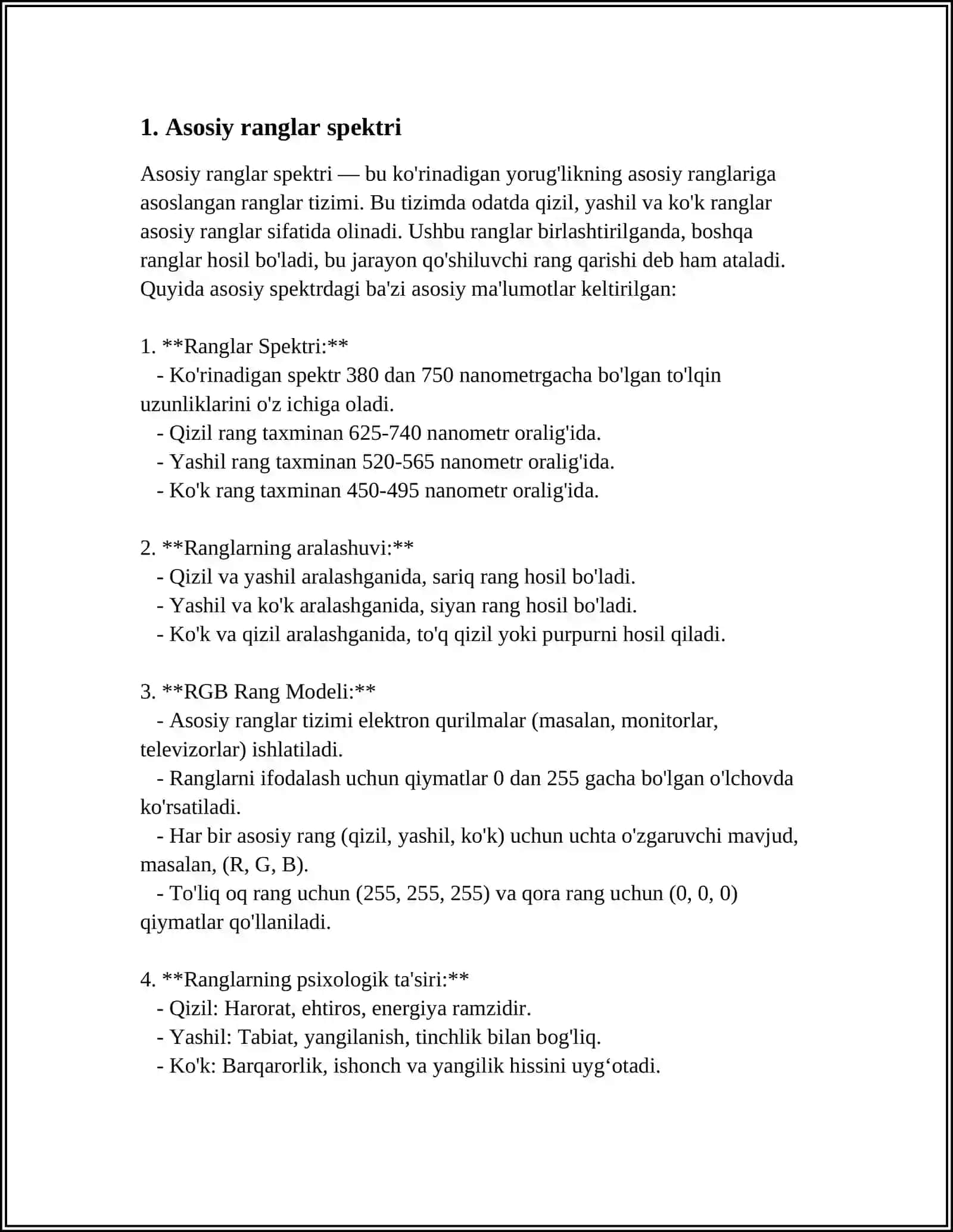 STEAM TA’LIM TEXNOLOGIYASI ASOSIDA SAN’AT MARKAZIDA ASOSIY RANGLARDAN HOSILA RANGLAR HOSIL QILISH 3