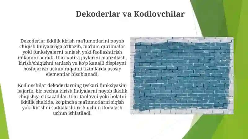 Ketma-ketlikli raqamli qurilmalarni mantiqiy loyihalash asoslari 3