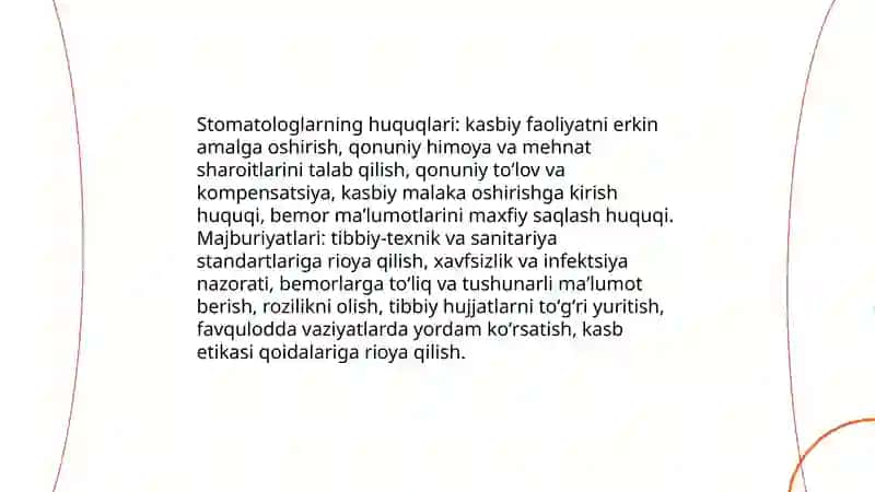 Stomatologlarning tibbiy-huquqiy savodxonligi masalasi 3