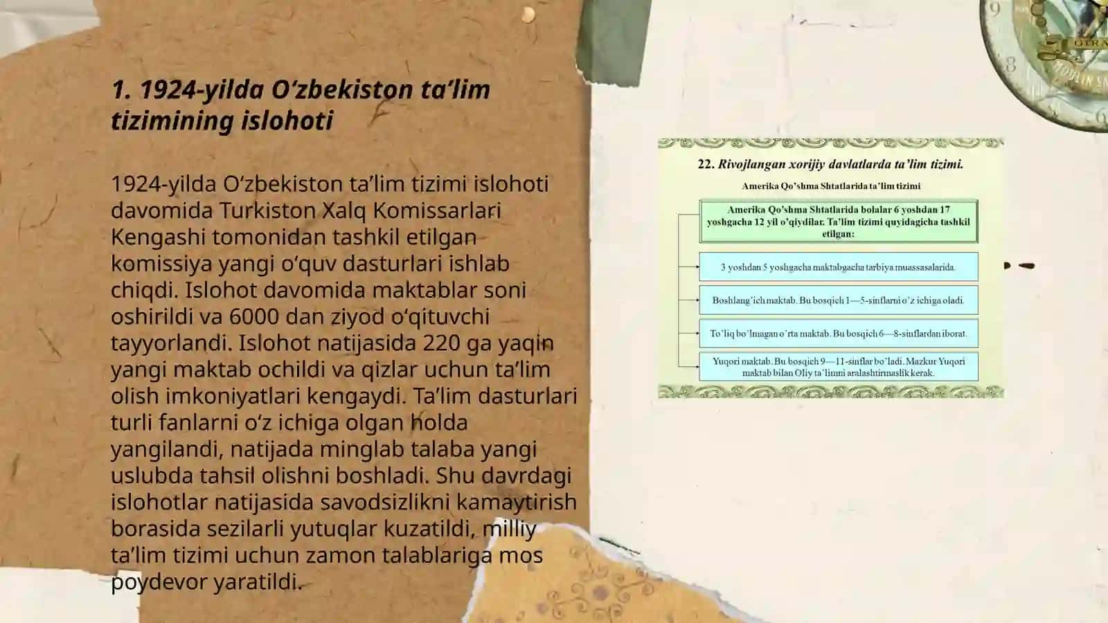 1924-1991-yillarda Oʻzbekistonda taʼlim tizimi va pedagogik fikrlar 3