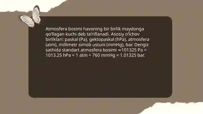 Atmasfera bosimi 3