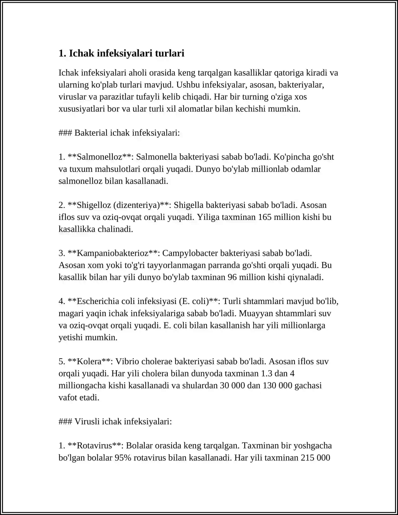 Ichak infeksiyalari. Botulizm ovqat toksikoinfeksiyasi 3