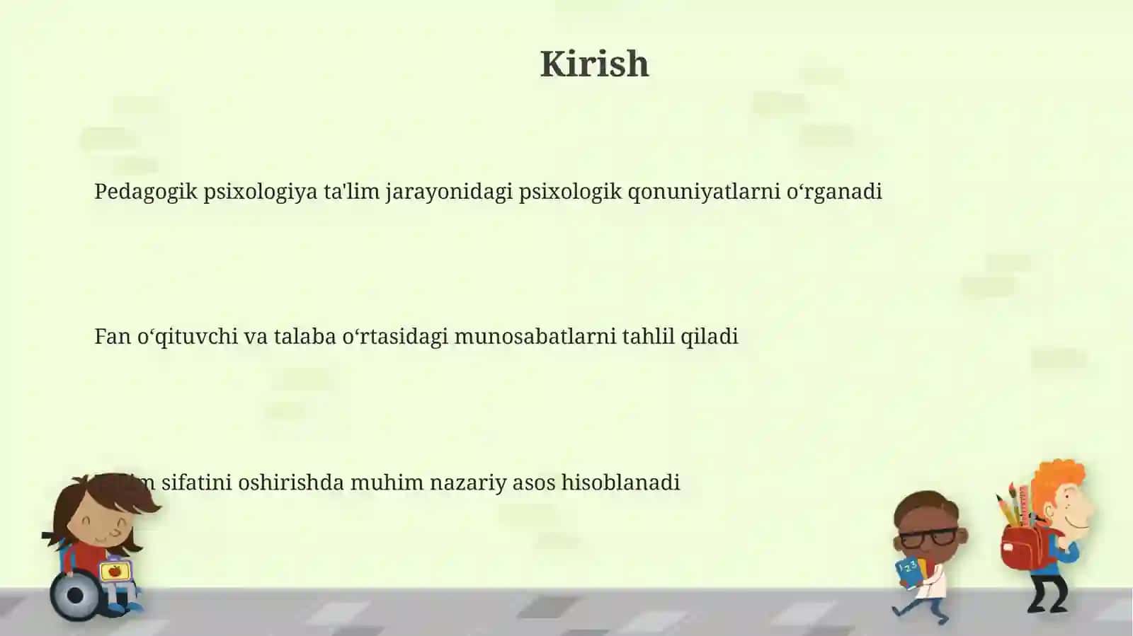 Pedagogik psixologik fanlarni oʻqitish metodi va vositalari 3