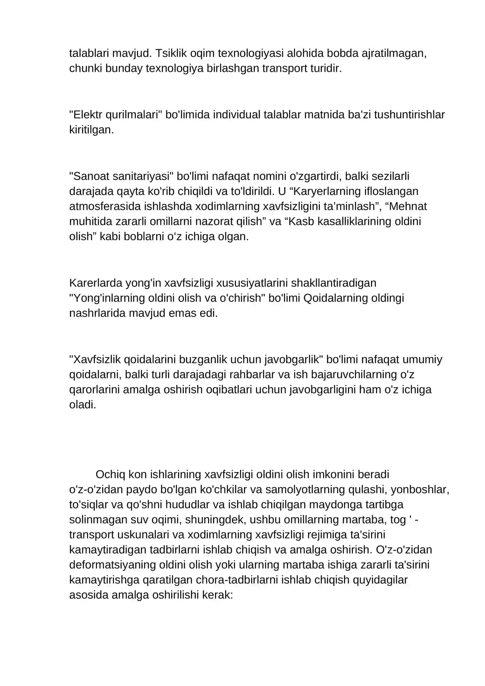 Amaliy mashg'ulot: Ochiq kon ishlarini olib borishda texnika xavfsizligi 3