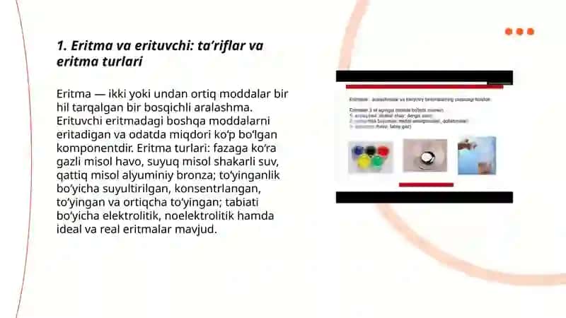 Eritmalar xossalarini nazariy asoslari 3