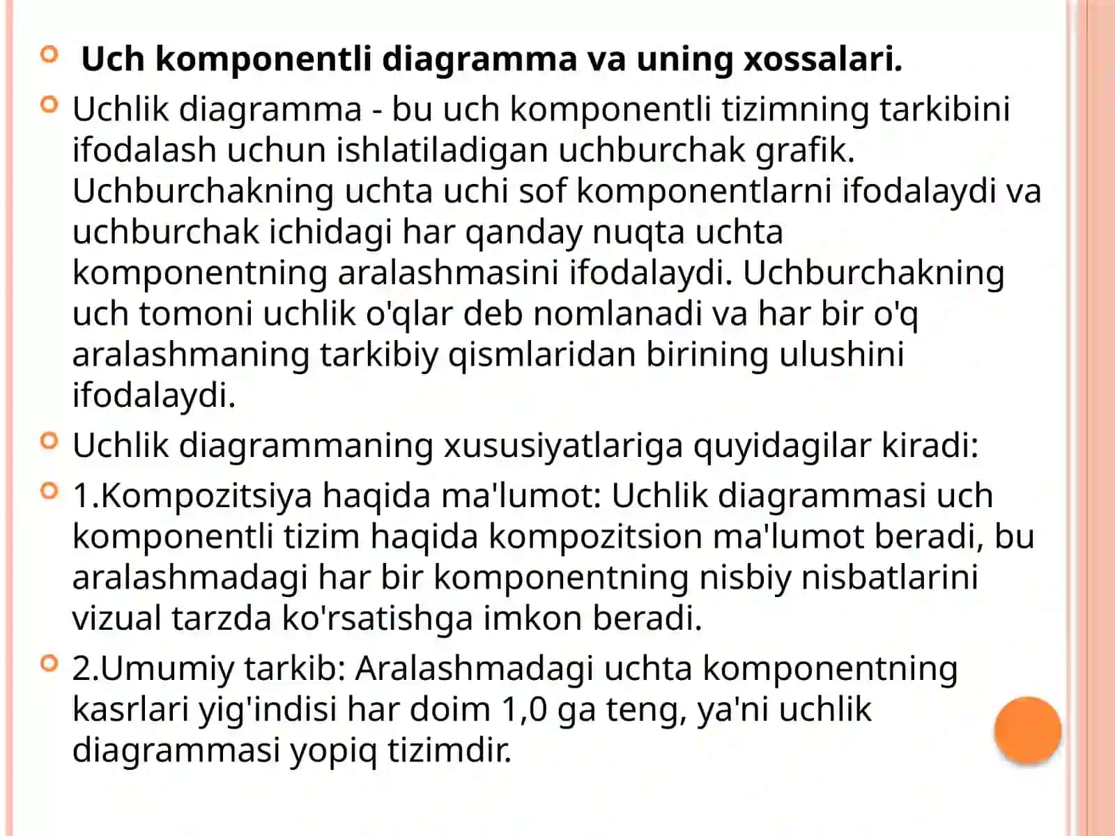 Uch komponentli sistemalar uchun holat diagrammalari 3