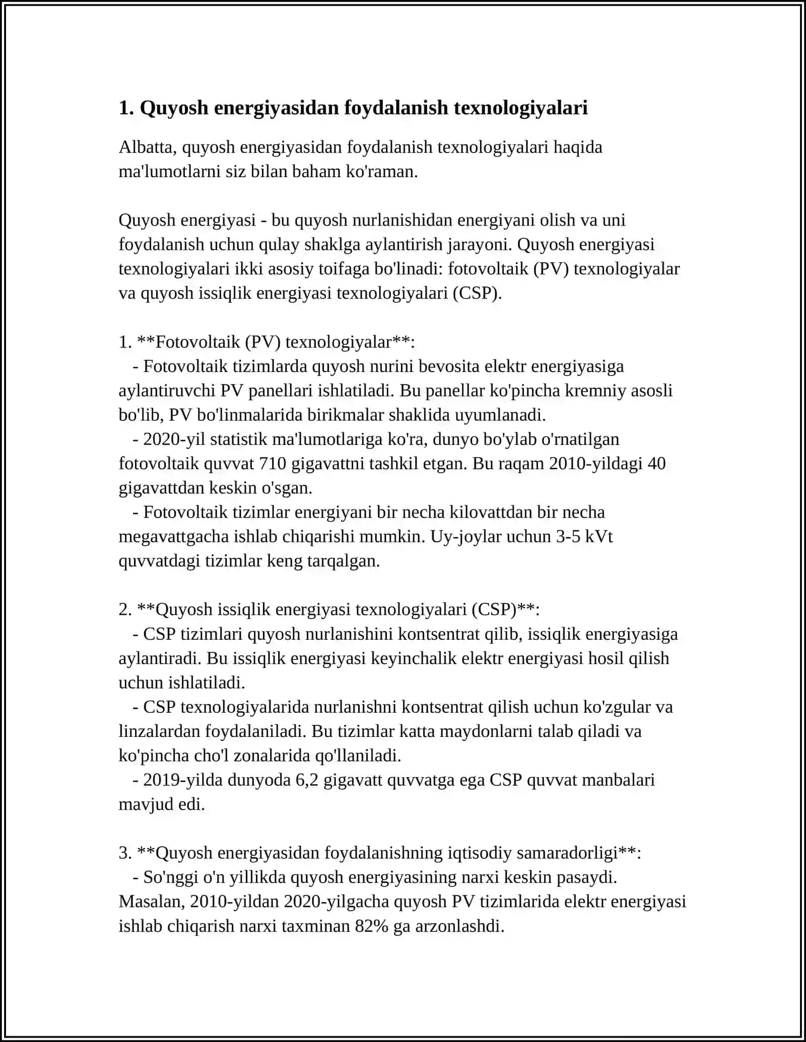 QUYOSH ELEKTR STANSIYALARI 3