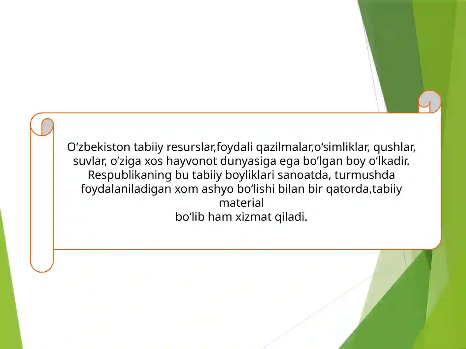 TABIIY BUYUMLAR BILAN ISHLASH USULLARI 3