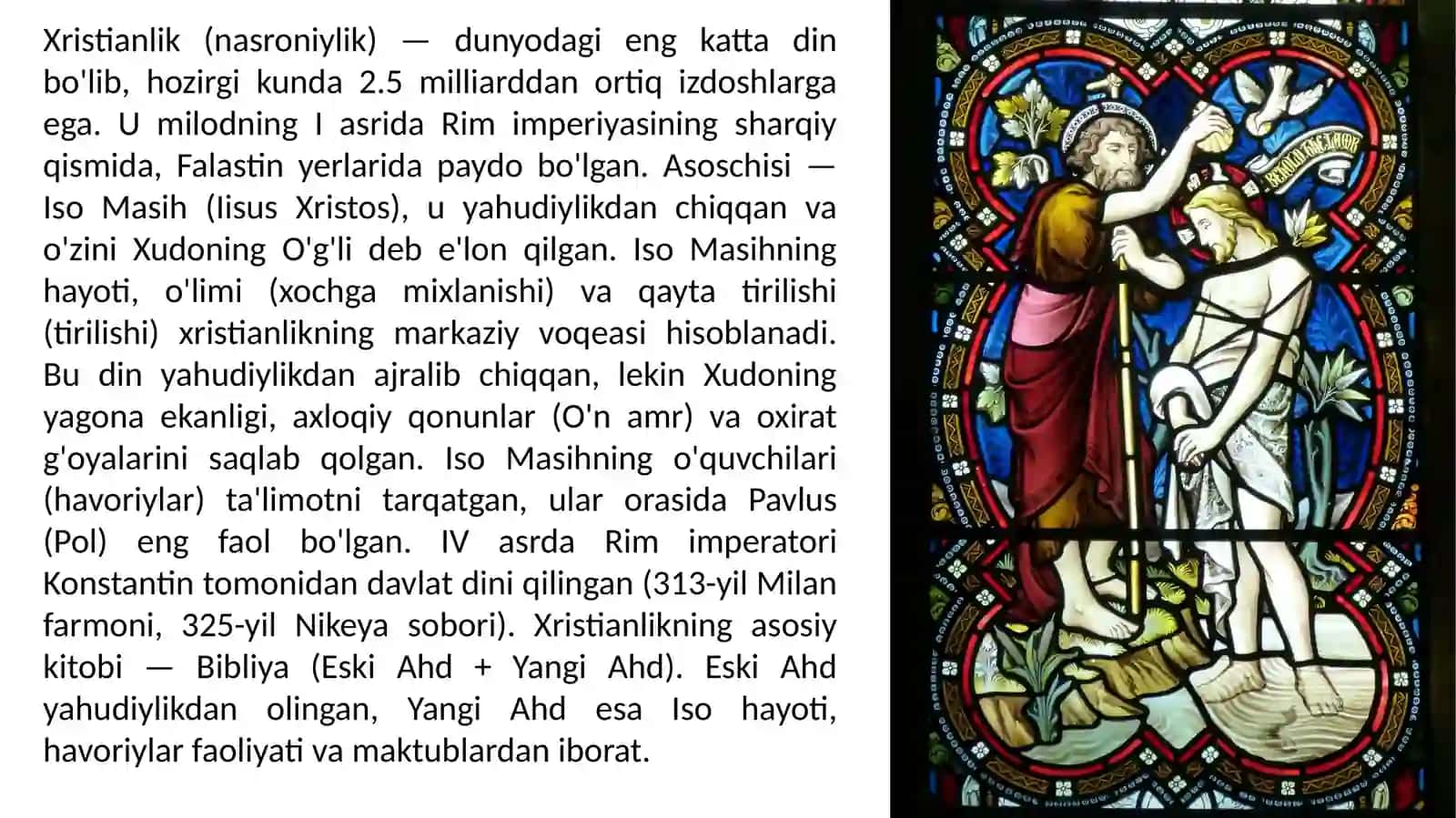 Xristianlik diniy ta'limoti, uning asosiy oqimlari 3