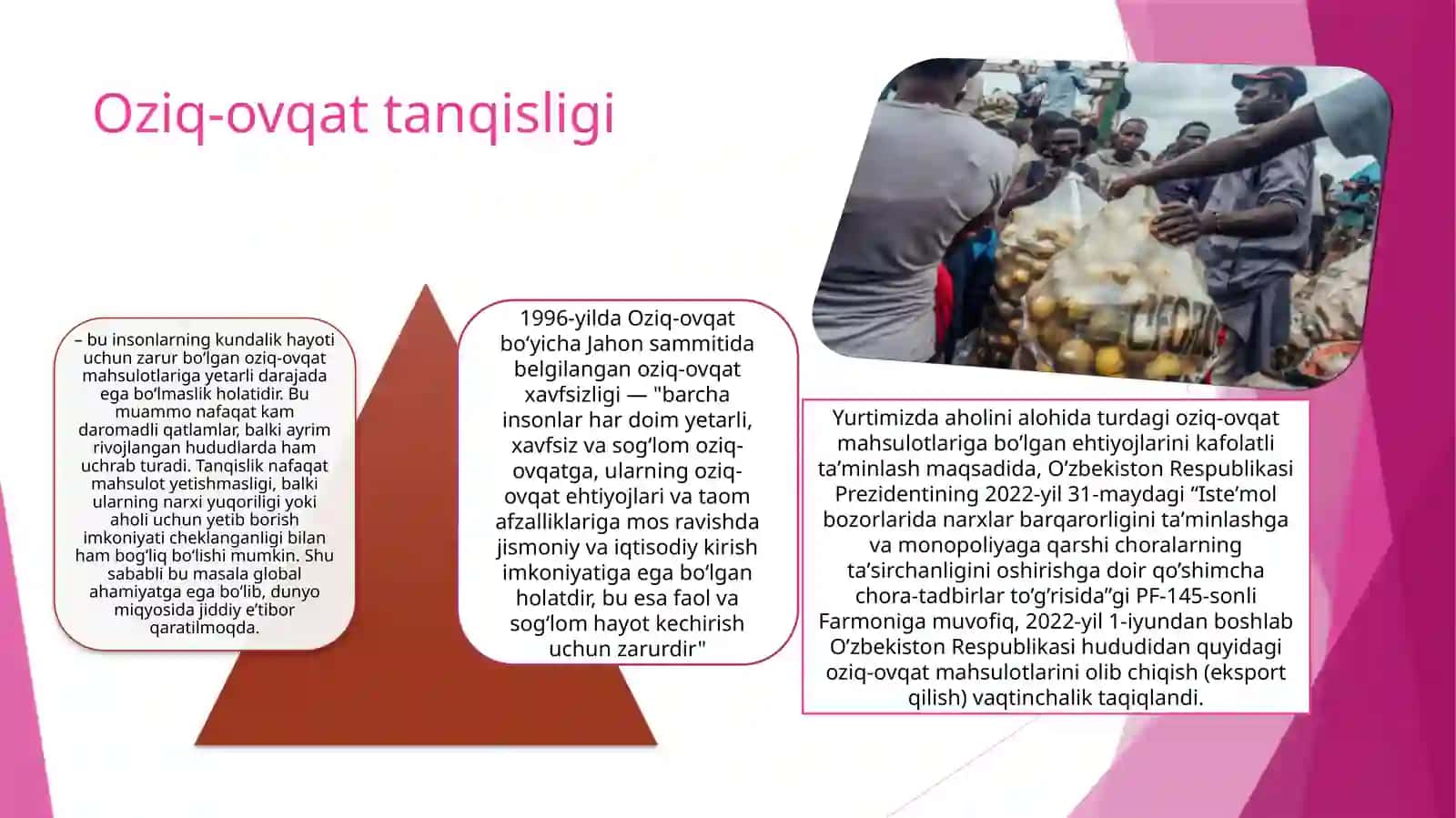 Oziq-ovqat tanqisligi mavzusida tayyor slayd taqdimot. 3
