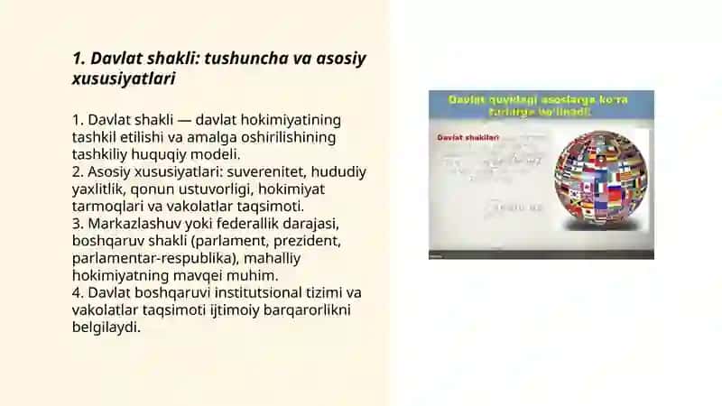 Davlat shakllari 3