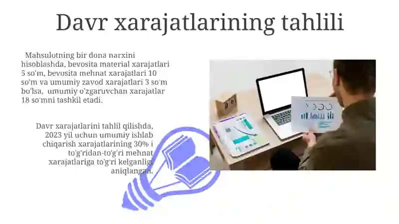 Ishlab chiqarish va davr xarajatlari tahlili 3