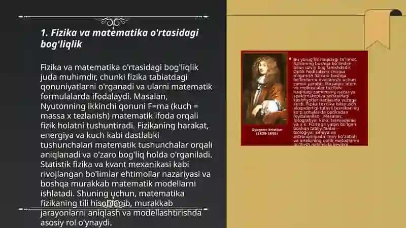 Fizika fanining boshqa fanlar bilan aloqasi 3