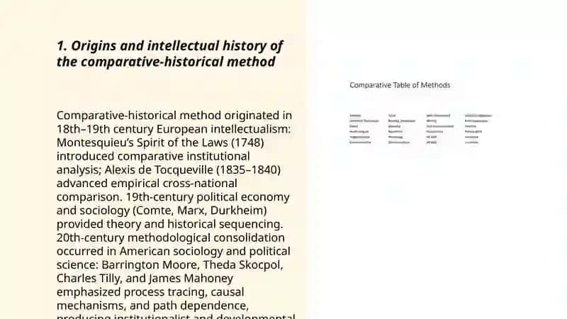 Comparative historical method 3