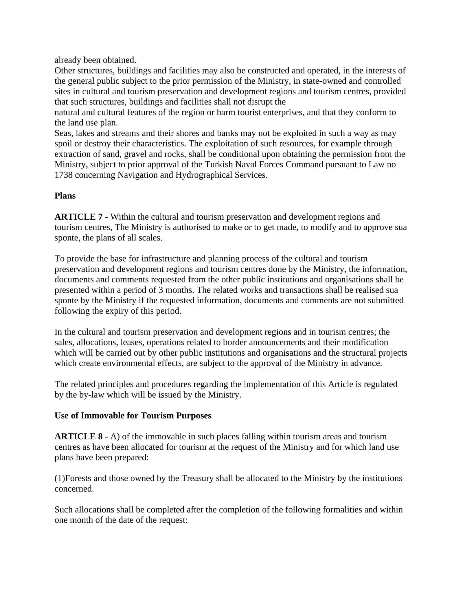 LAW FOR THE ENCOURAGEMENT OF TOURISM 3