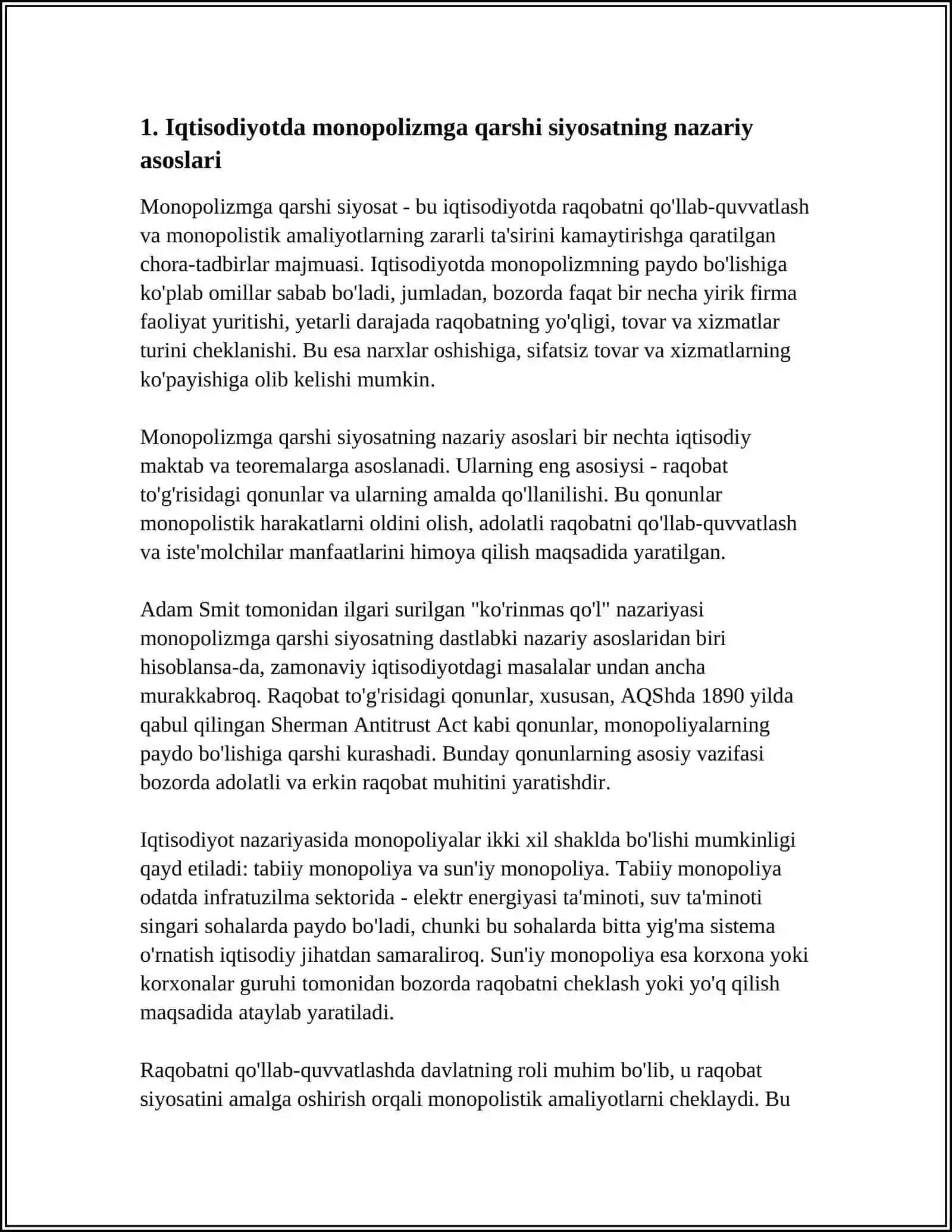 IQTISODIYOTDA MONOPOLIZMGA QARSHI SIYOSAT 3