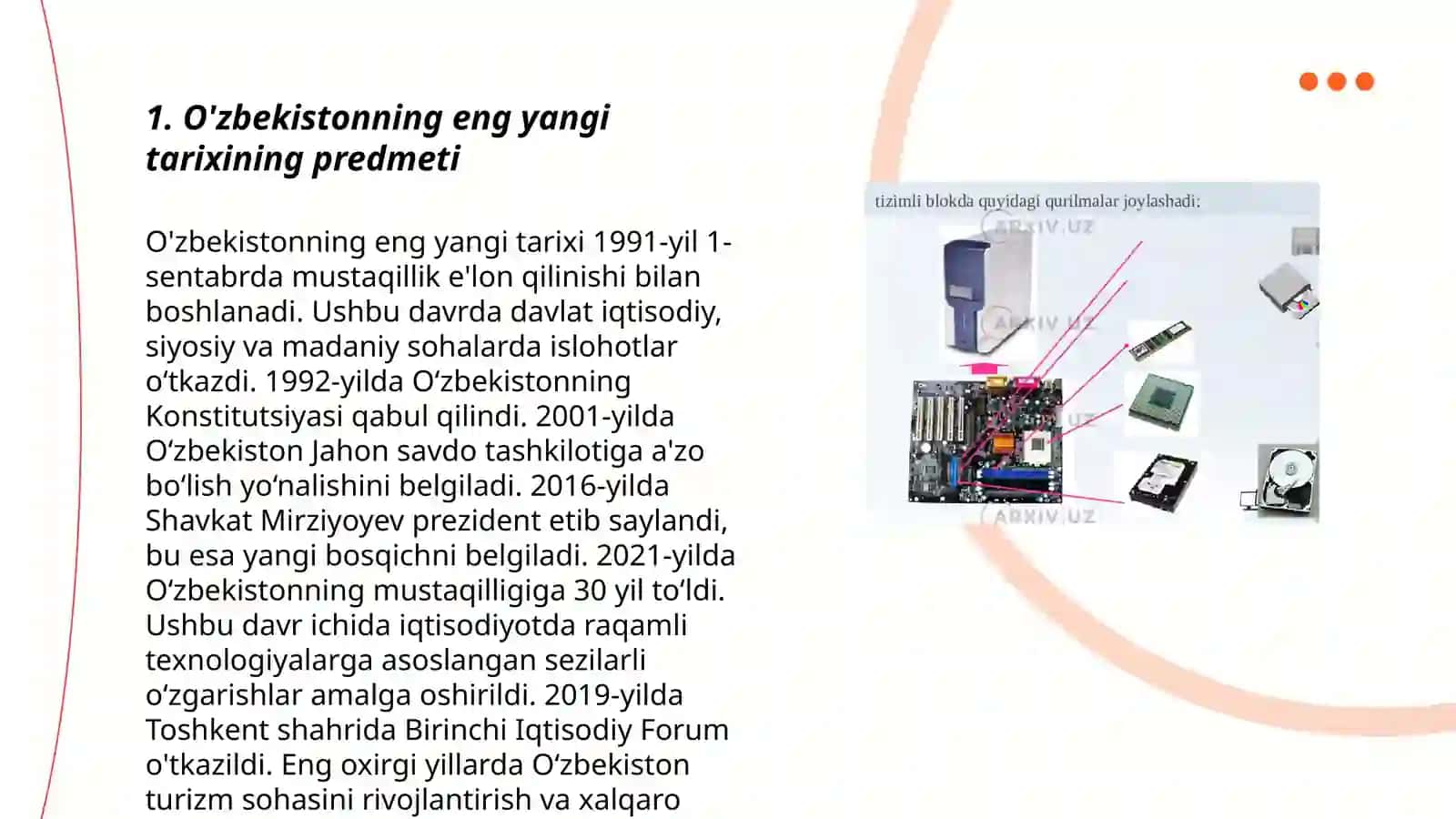 O'zbekistonning eng yangi tarixi 3