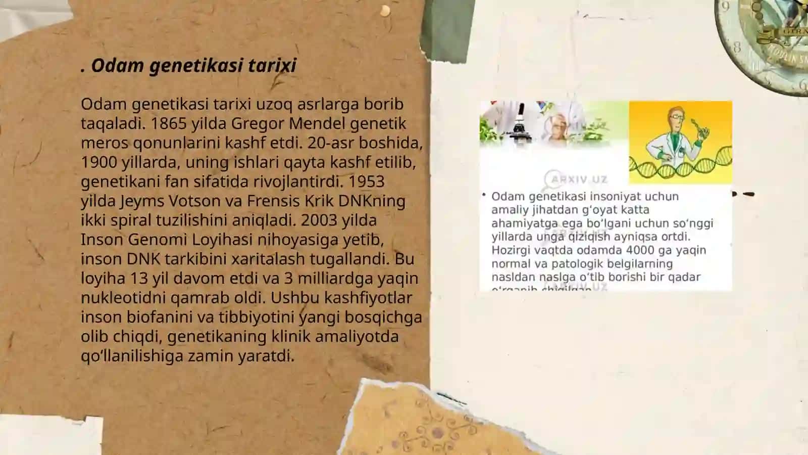 Odаm genetikasi va uning oʻrganish metodlari 3