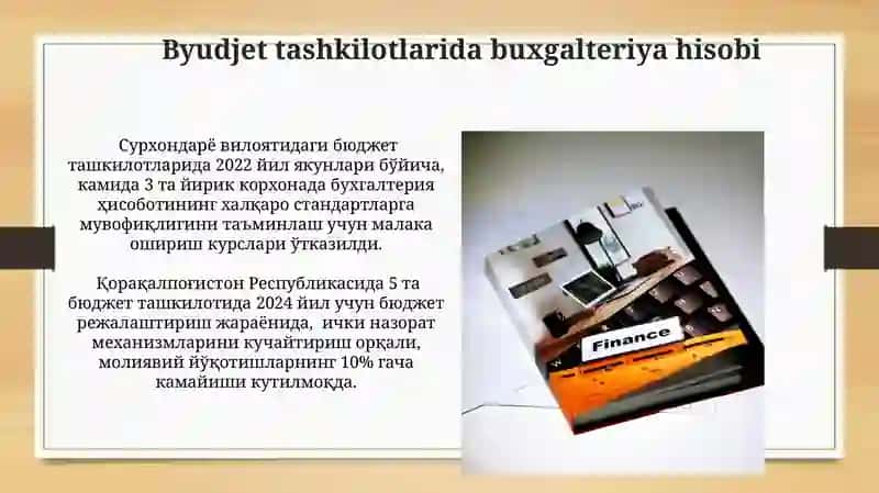 Byudjet tashkilotlarida buxgalteriya hisobi 3