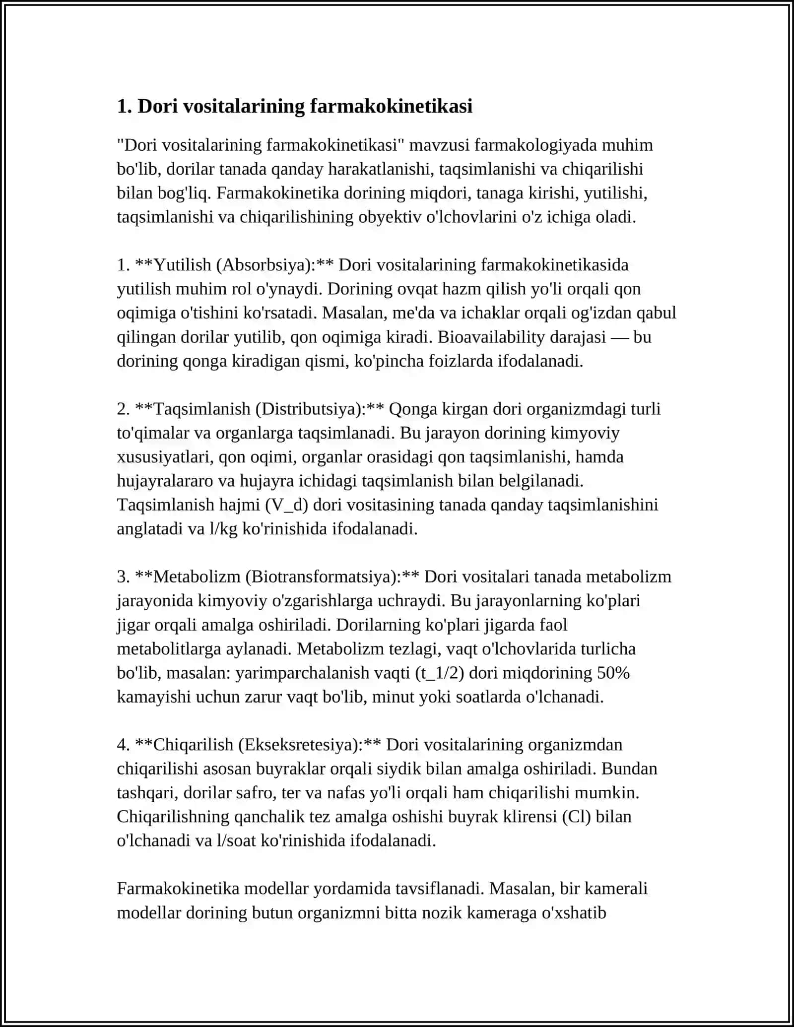 DORI VOSITANI FARMAKALOGIK GURUHINI KO'RSATUVCHI TARKIBIY QISMLAR 3