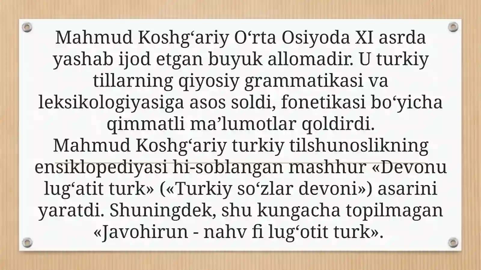 Mahmud qoshg’ariy turkIy tillar qiyosiy grammatikasining asoschisi 3