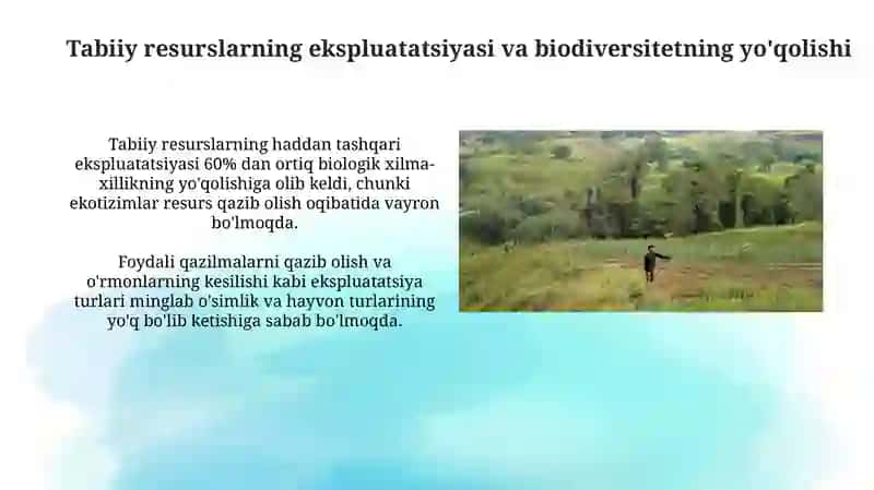 Insonning tabiatga taʼsirining oqibatlari 3