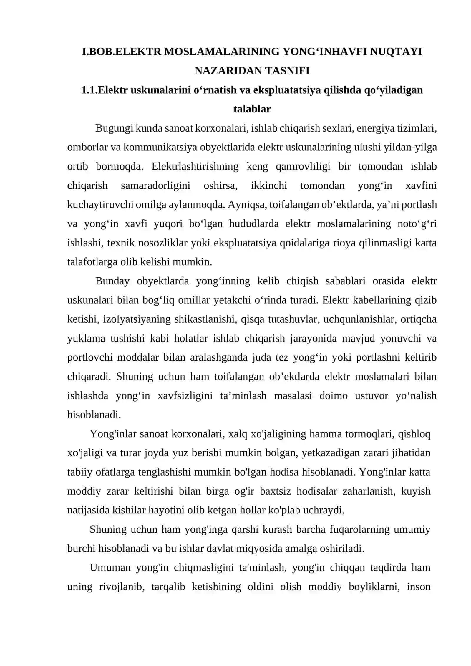 ELEKTR MOSLAMALARI BILAN ISHLAGANDA YONG‘IN XAVFSIZLIGI TA’MINLASH CHORA-TADBIRLARI 3
