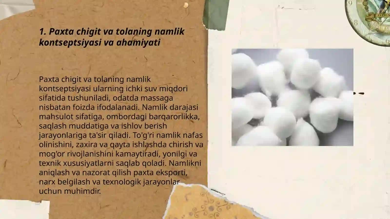 Paxta chigit va tolaning namligni aniqlash 3