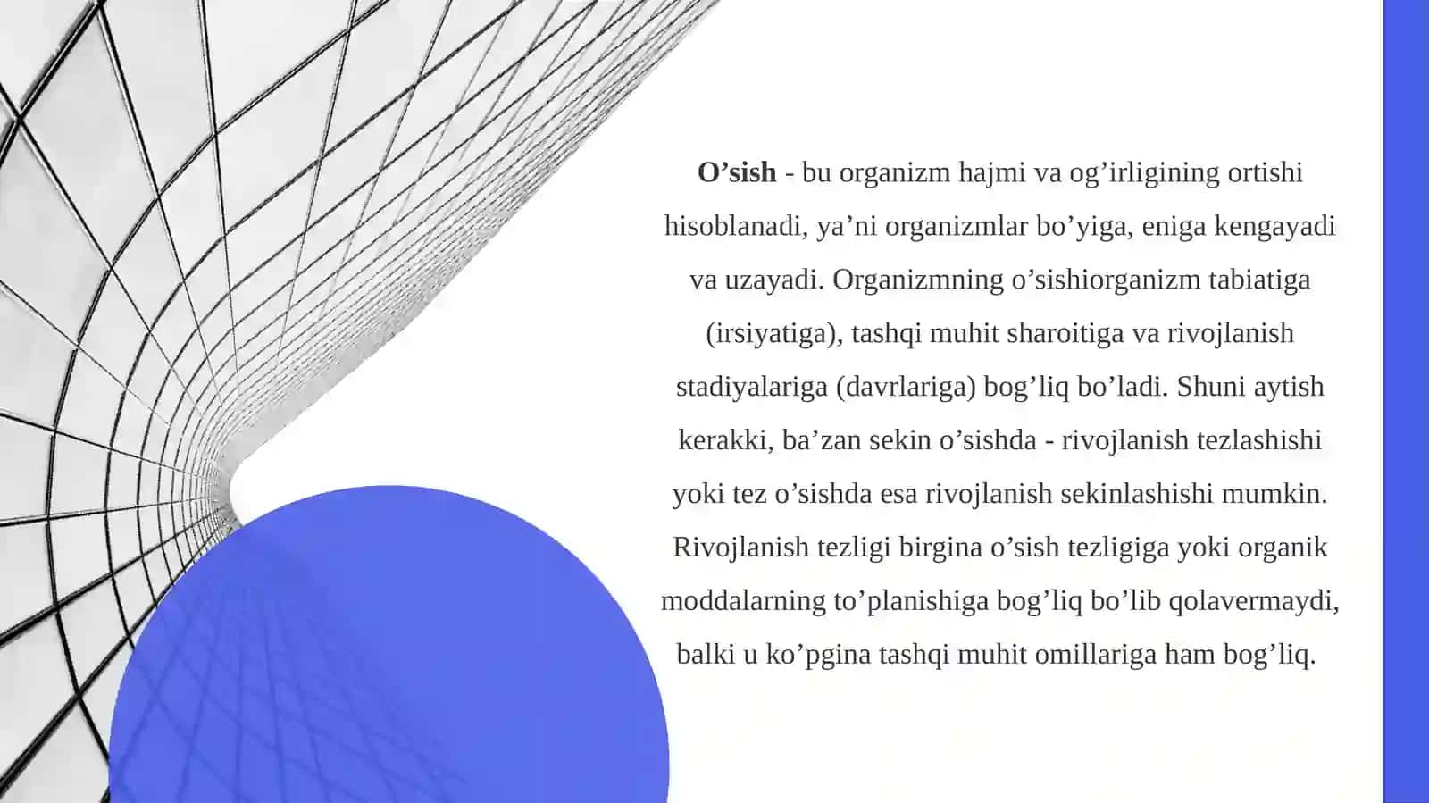 Oʻsish va rivojlanishning umumiy qonuniyatlari 3