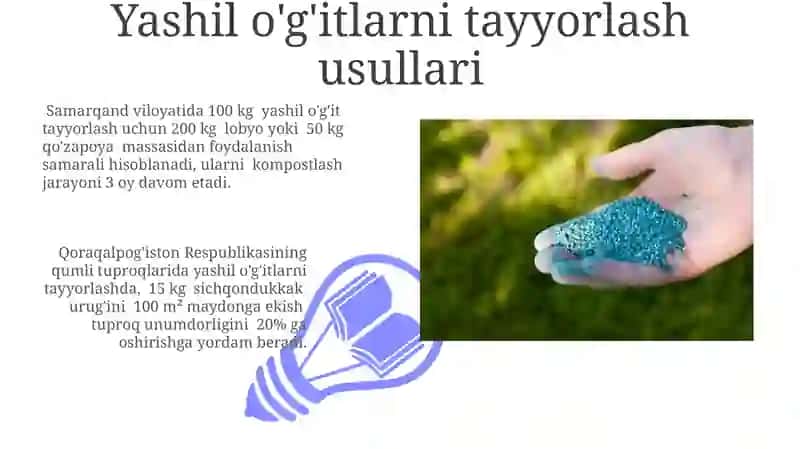 Yashil erituvchilardan foydalanish yo'llari 3