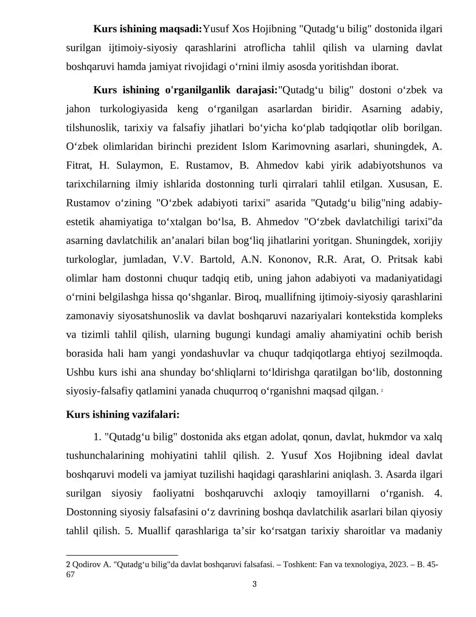 QUTADGʻU BILIG 3