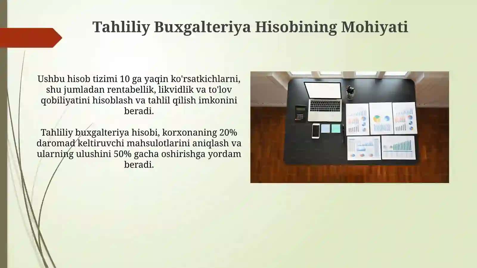 Tahliliy Buxgalteriya Hisobining Mohiyati 3