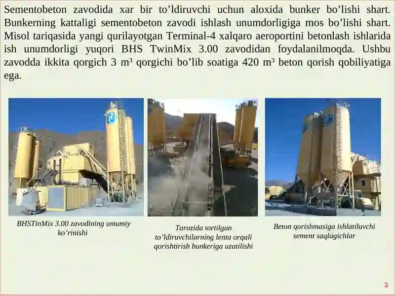 Beton qorishmasi tayyorlash jarayoni 3
