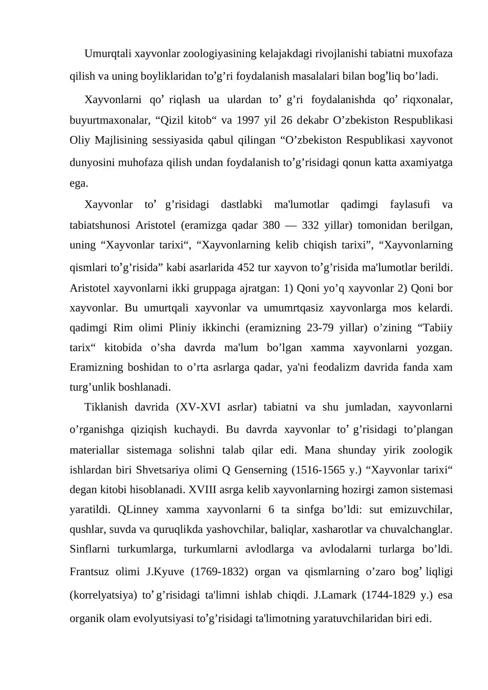 UMURTQALI HAYVONLARNING TIBBIYOTDAGI AHAMIYATI 3