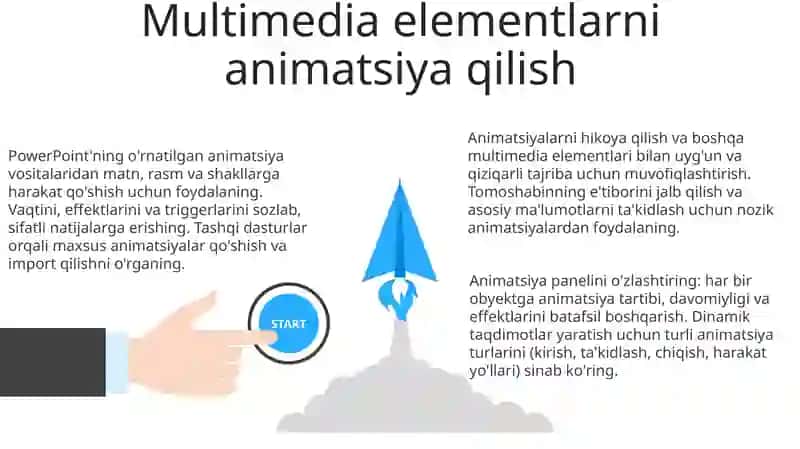 MS PowerPointda animatsiya bilan ishlash 3