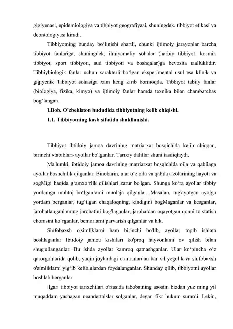 O'ZBEKISTONDA TIBBIYOT SOHASINING RIVOJLANISHI. 3
