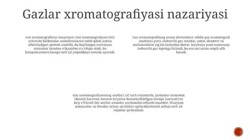 Gazlar Xromotografiyasi 3