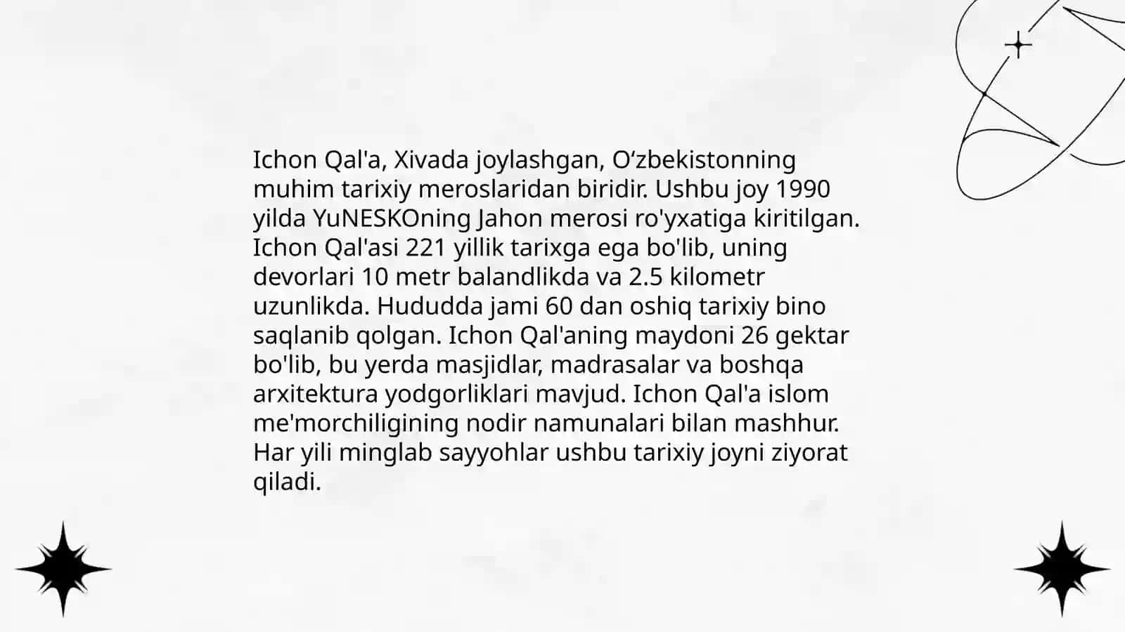 Ichan Qal'a darvozalariga ekskursiya tashkil qilish 3