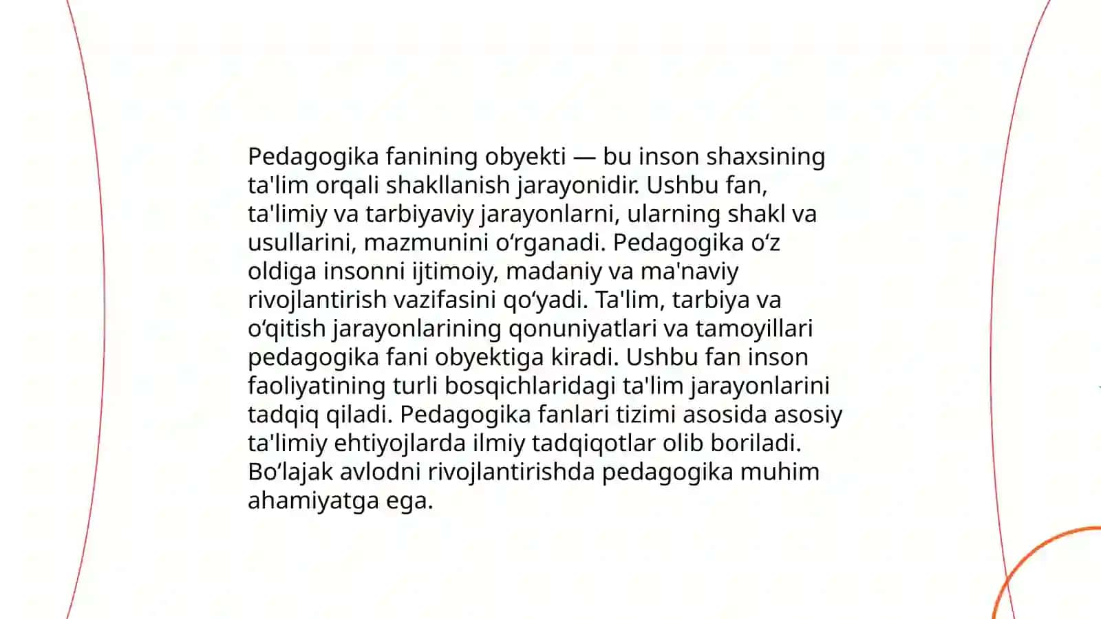 Pedagogika fani obyekti va metodologiyasi 3