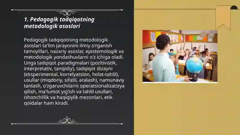 Pedagogika fanining ilmiy-tadqiqot metodlari 3