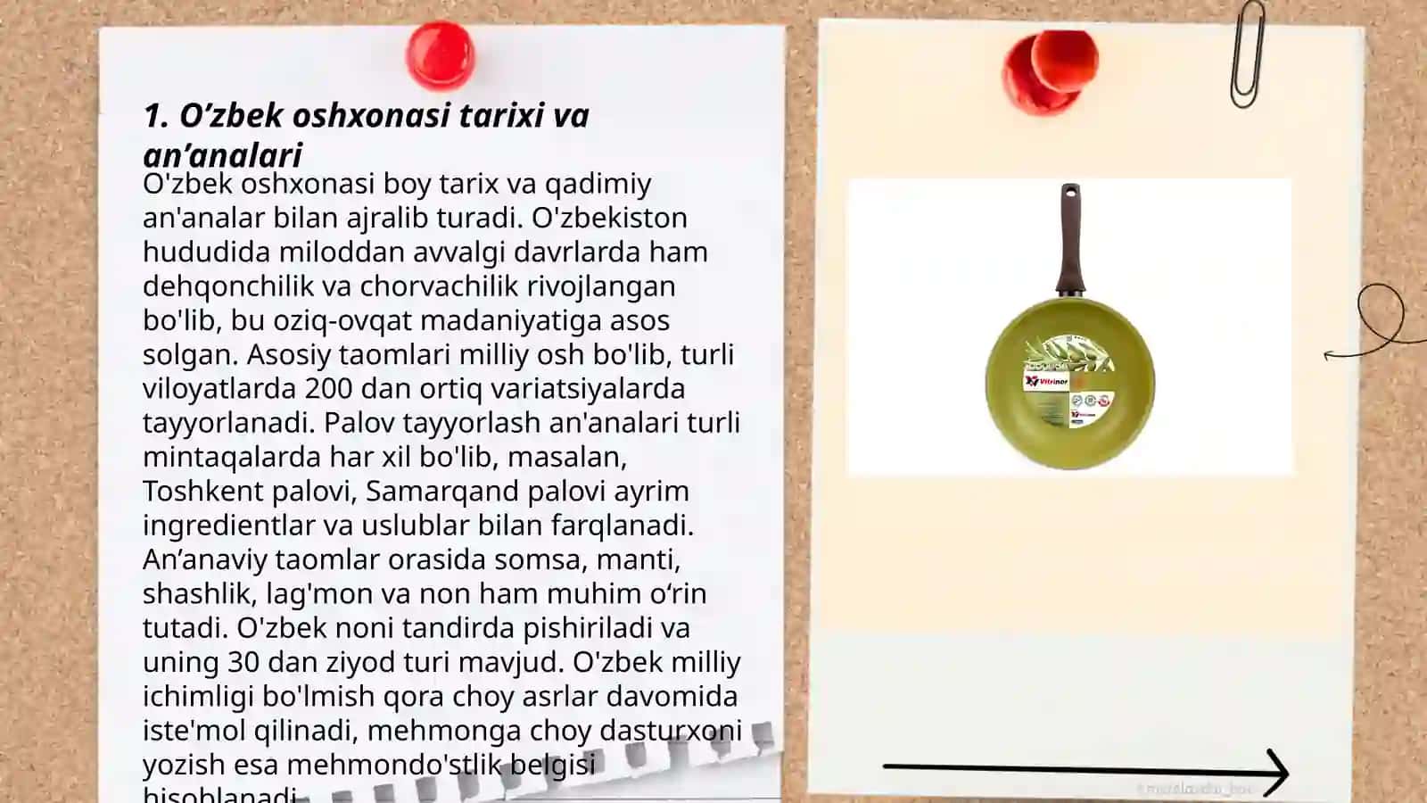 O’zbek oshxonasi turistlarni jalb etish. O’zbek oshxonasi brendini yaratish 3