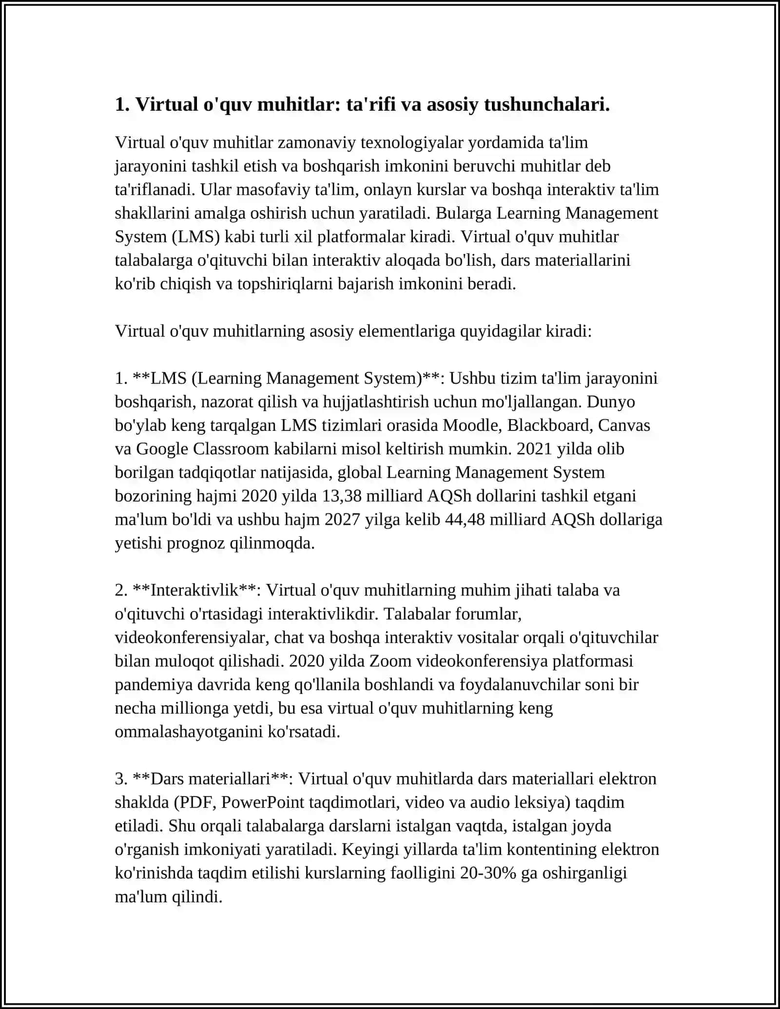 INFORMATIKA VA AT FANINI O'QITISHDA VIRTUAL O'QUV MUHITLARIDAN FOYDALANISH 3
