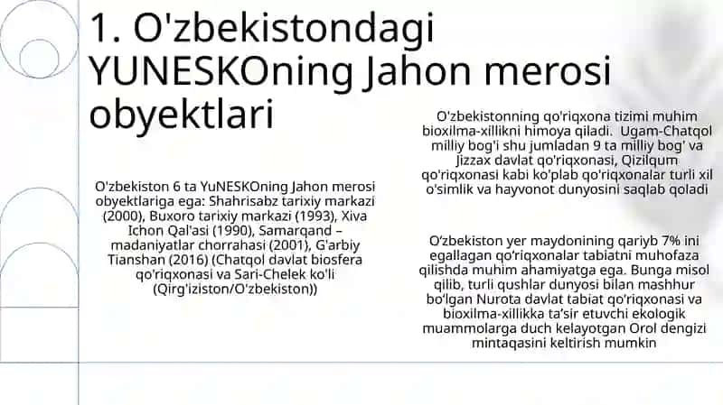 O'zbekistonning qoʻriqxonalari 3