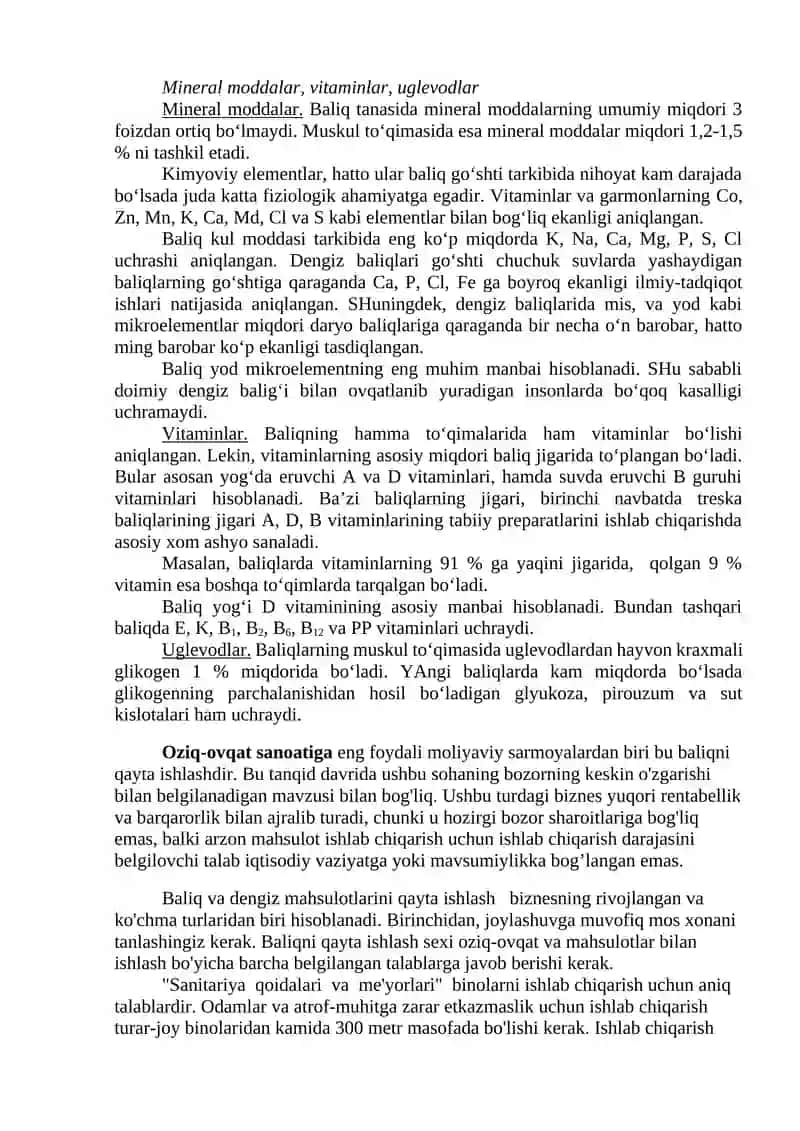 Baliqlarni saqlash va birlamchi qayta ishlash 3