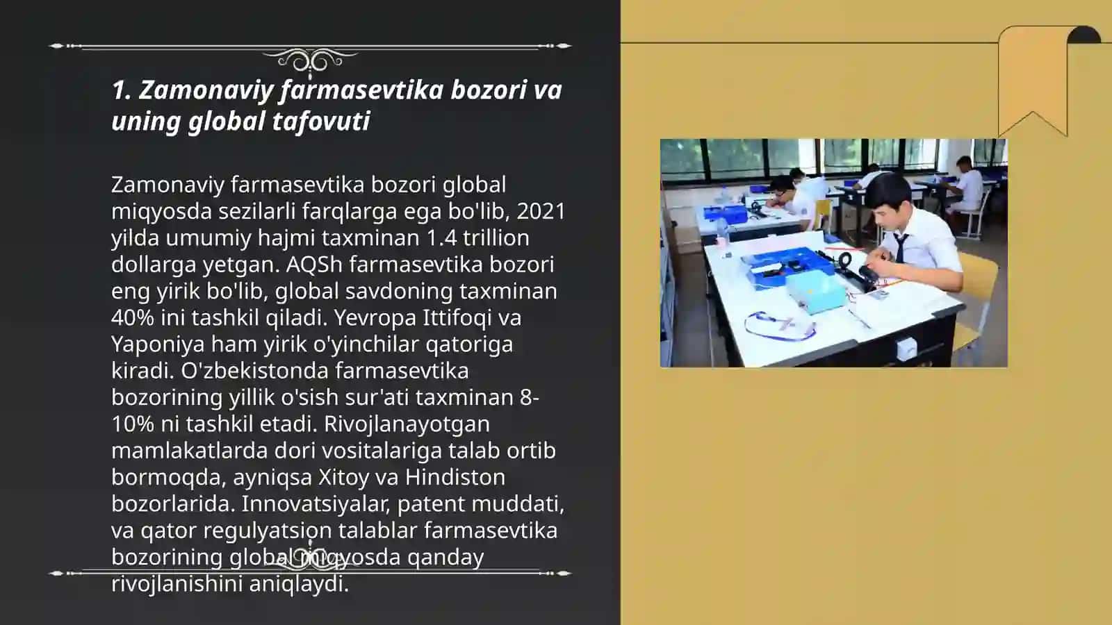 ZAMONAVIY FARMASEVTIK TAVARLARI BOZORI VA UNING RIVOJLANISHI TENDENSIYALARI 3