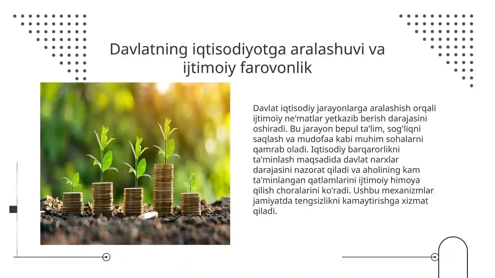 Iqtisodiyotni tartibga solishda davlatning ro'li: Maqsadlar va asosiy yo'nalishlar 3